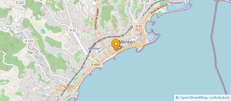 localisation de l'entreprise PATISSERIE SAINT GEORGES à MENTON