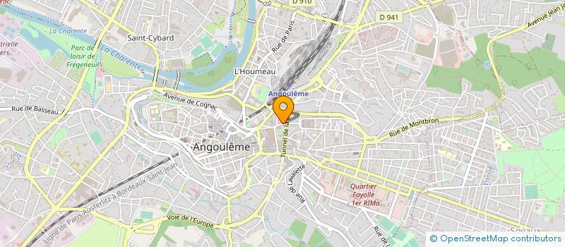 localisation de l'entreprise PATISSERIE SAINT ROCH à ANGOULEME