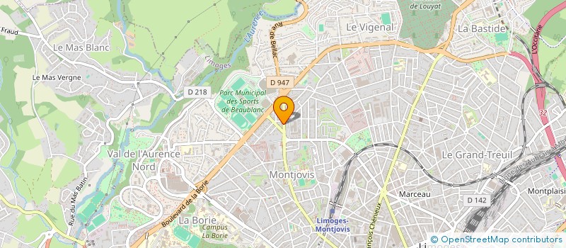 localisation de l'entreprise PATISSERIE SAINTE CLAIRE à LIMOGES