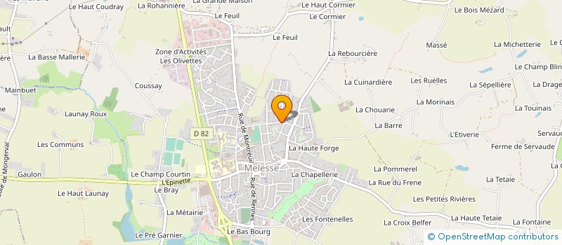 localisation de l'entreprise PATISSERIE SENS à MONTREUIL-LE-GAST