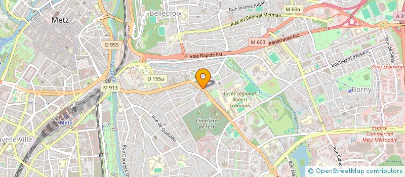 localisation de l'entreprise PATISSERIE THOMAS MENWEG à METZ