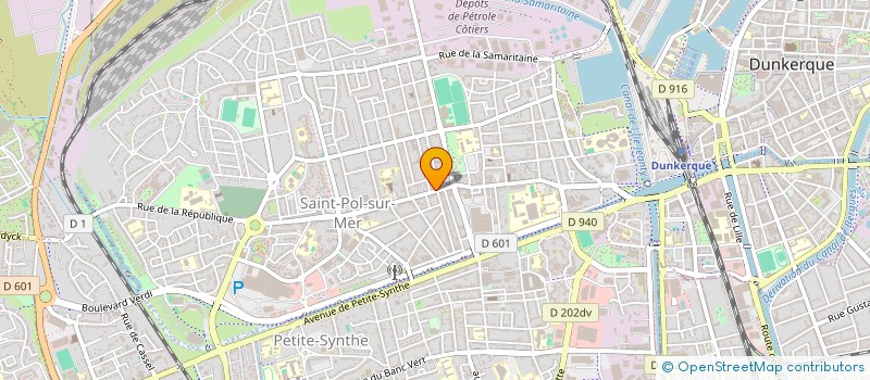 localisation de l'entreprise PATISSERIE TURBE à DUNKERQUE