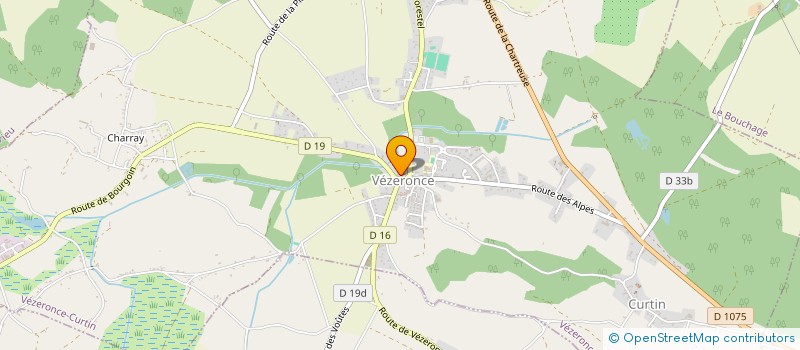 localisation de l'entreprise PATISSERIE VANDROUX à VEZERONCE-CURTIN