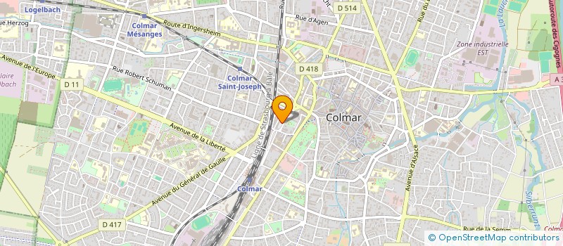 localisation de l'entreprise PATISSERIE WALTER  COLMAR