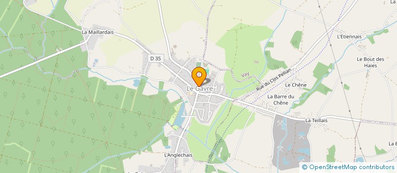 localisation de l'entreprise PATISSERIES ET GOURMANDISES  LE GAVRE