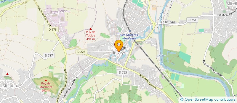 localisation de l'entreprise PATMAT  LES MARTRES-DE-VEYRE