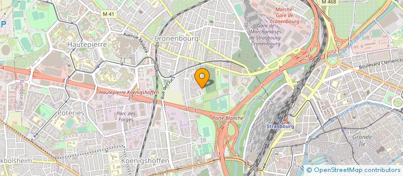 localisation de l'entreprise PATMIN à STRASBOURG
