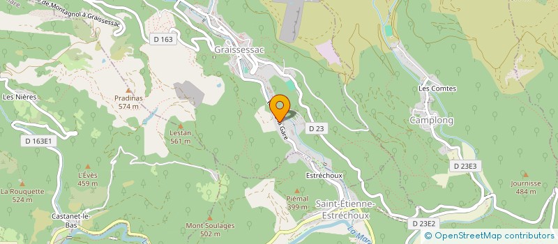 localisation de l'entreprise PATMOS  GRAISSESSAC