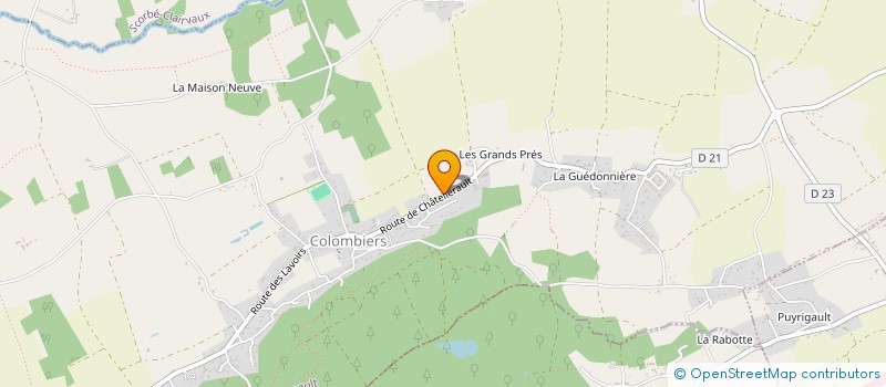 localisation de l'entreprise PATNAT NEVEUX  COLOMBIERS