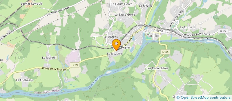 localisation de l'entreprise PATNAT64  SAINT-PRIEST-TAURION