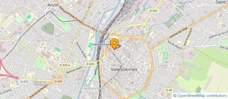 localisation de l'entreprise PATOIR ANDRIVEAU à VALENCIENNES