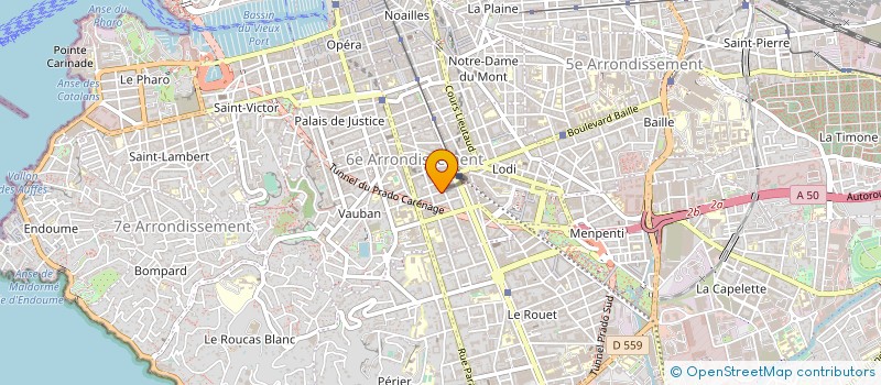 localisation de l'entreprise PATOLAF à MARSEILLE 6EME