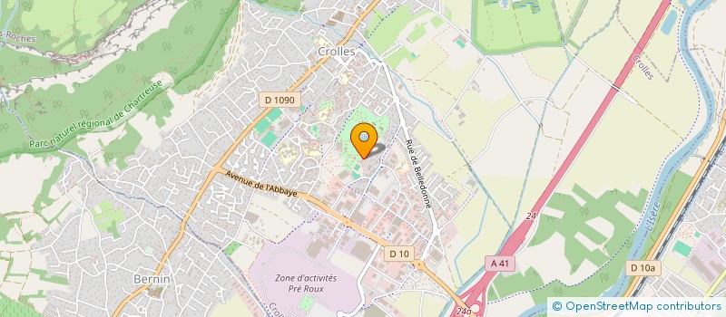 localisation de l'entreprise PATON CHAUFFAGISTE FRIGORISTE  CROLLES