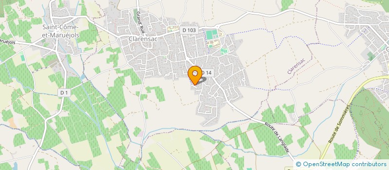 localisation de l'entreprise PATOONE à CLARENSAC