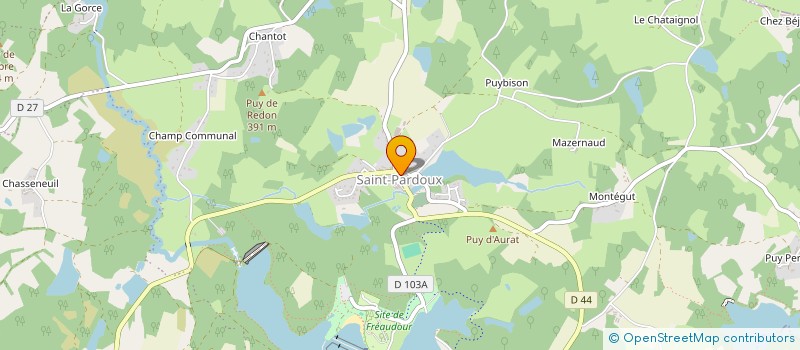 localisation de l'entreprise PATOU à SAINT-PARDOUX-LE-LAC