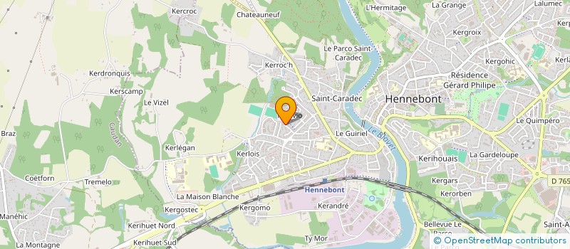 localisation de l'entreprise PATOU&DORIANE  HENNEBONT