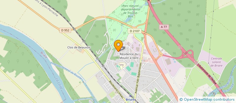 localisation de l'entreprise PATOUNES DE L'ESPOIR 45 à BRIARE