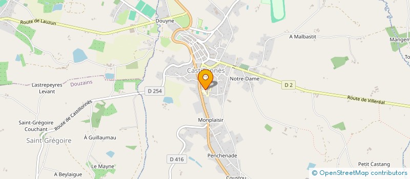 localisation de l'entreprise PATOUREVE à CASTILLONNES