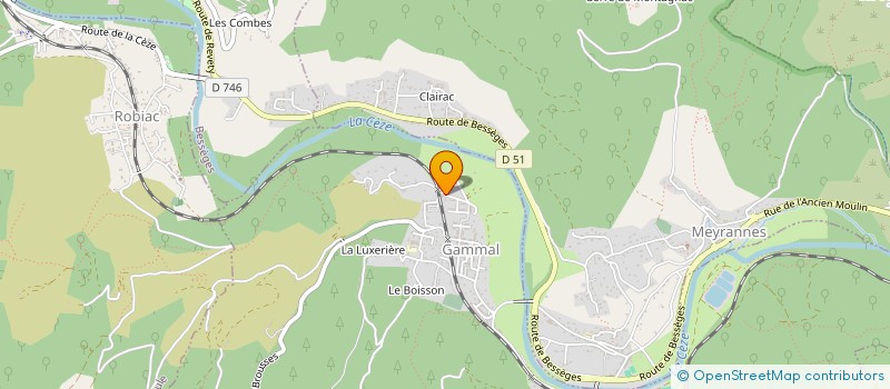 localisation de l'entreprise PATOUT à MOLIERES-SUR-CEZE
