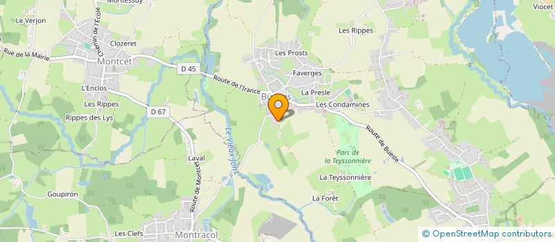 localisation de l'entreprise PATOUX-01  BUELLAS