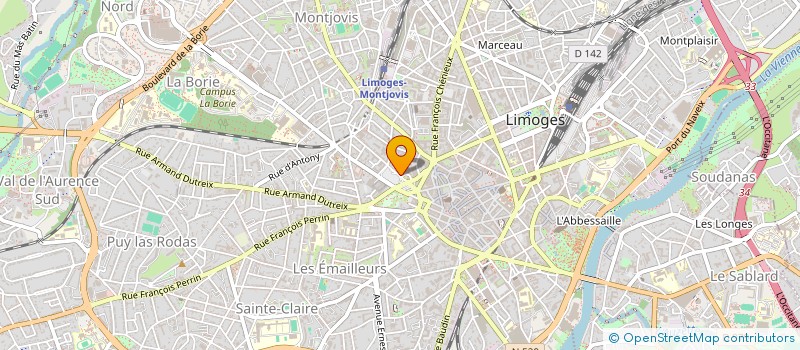 localisation de l'entreprise PATPOM à LIMOGES