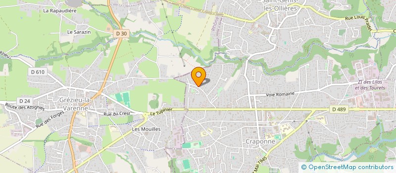 localisation de l'entreprise PATRI FV  CRAPONNE