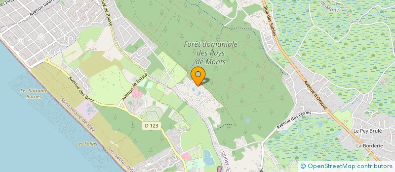 localisation de l'entreprise PATRIAL  SAINT-JEAN-DE-MONTS