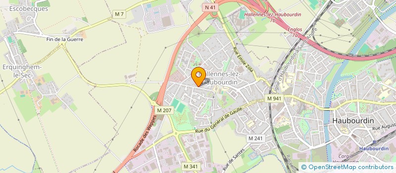 localisation de l'entreprise PATRIANNE  HALLENNES-LEZ-HAUBOURDIN