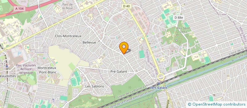 localisation de l'entreprise PATRIBEL  VILLEPINTE