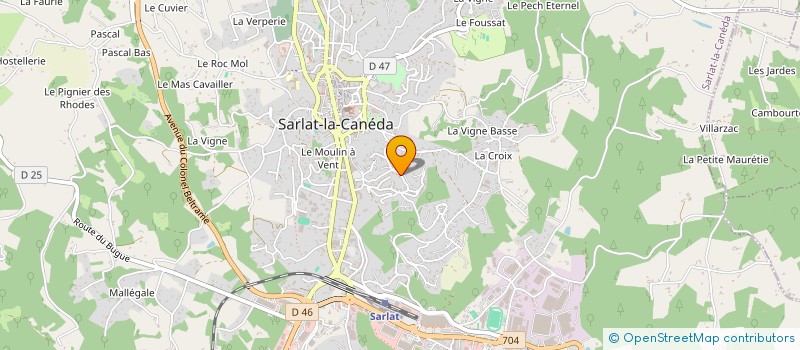 localisation de l'entreprise PATRICE CACHOT CONSEIL  SARLAT-LA-CANEDA