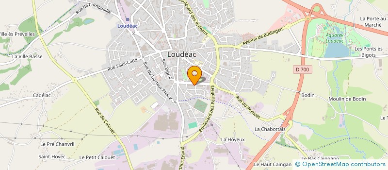 localisation de l'entreprise PATRICE ET STEPHANIE  LOUDEAC