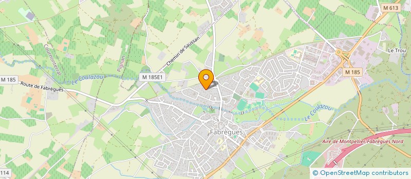 localisation de l'entreprise PATRICE FUMANAL  FABREGUES