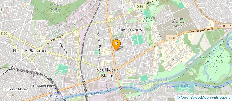 localisation de l'entreprise PATRICE GAUX  NEUILLY-SUR-MARNE
