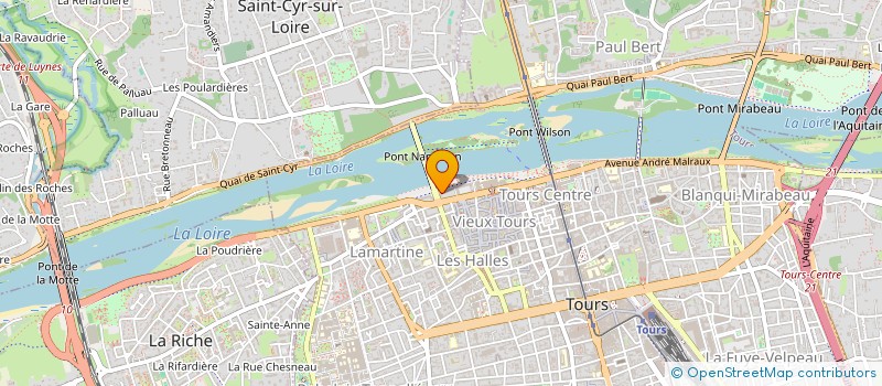 localisation de l'entreprise PATRICE GERVAIS  TOURS