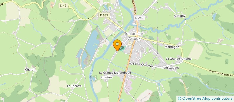 localisation de l'entreprise PATRICE GULLI BATIMENT  TOULON-SUR-ARROUX