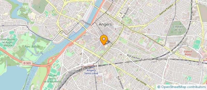 localisation de l'entreprise PATRICE HUGEL AVOCAT à ANGERS