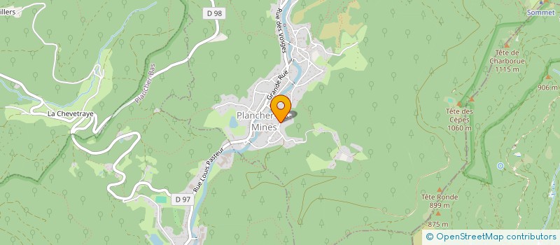 localisation de l'entreprise PATRICE MALOUVET SAS  PLANCHER-LES-MINES