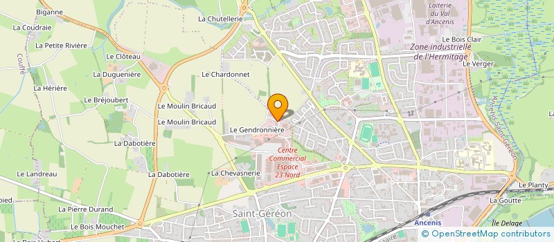 localisation de l'entreprise PATRICE MERCIER à ANCENIS-SAINT-GEREON