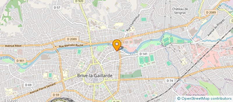 localisation de l'entreprise PATRICE MONRIBOT  BRIVE-LA-GAILLARDE