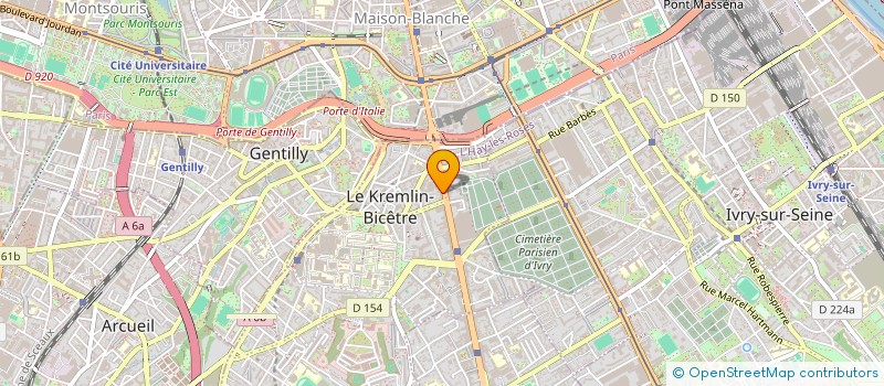 localisation de l'entreprise PATRICE ROBERT BATIMENT  LE KREMLIN-BICETRE