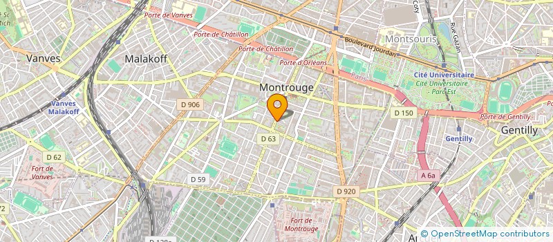 localisation de l'entreprise PATRICIA à MONTROUGE