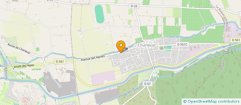 localisation de l'entreprise PATRICIA EQUI-SERVICES  CHARLEVAL