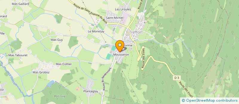 localisation de l'entreprise PATRICIA GRANGER  VAL-REVERMONT