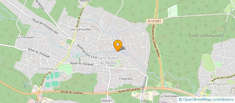 localisation de l'entreprise PATRICIA HINOT INFIRMIERE LIBERALE  SAINT-AUBIN-DE-MEDOC