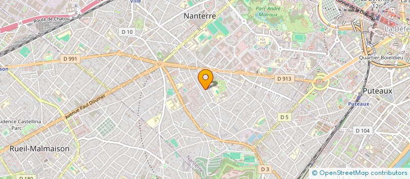 localisation de l'entreprise PATRICIMMOB  NANTERRE