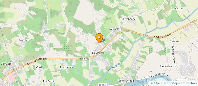 localisation de l'entreprise PATRICK ANDRIEU à MOISSAC
