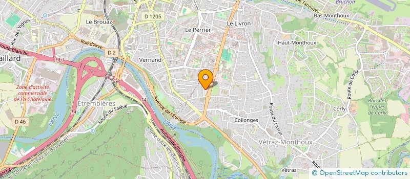 localisation de l'entreprise PATRICK AUTO SARL à VETRAZ-MONTHOUX