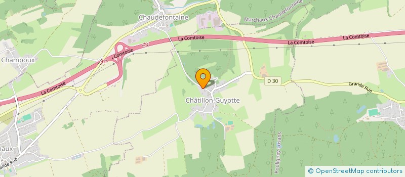 localisation de l'entreprise PATRICK BADSTUBER  CHATILLON-GUYOTTE