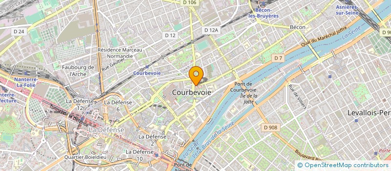 localisation de l'entreprise PATRICK BAUMEYER FINANCIERE D'EXPERTISE-COMPTABLE à COURBEVOIE