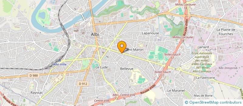 localisation de l'entreprise PATRICK BAZELOT  ALBI